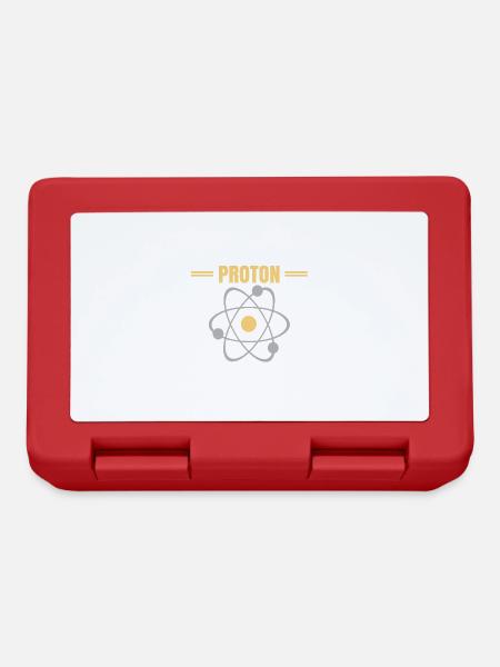 Pensez comme un proton soyez positif - Boîte à goûter - rouge