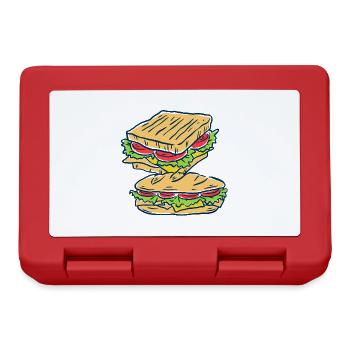 sandwich fast-food cuisinier cuisinier cuisinier - Boîte à goûter - rouge - Devant