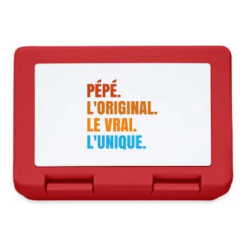 Pépé L'original Le Vrai L'unique Cadeau - Boîte à goûter - rouge - Devant