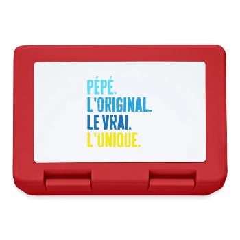 Pépé L'original Le Vrai L'unique Cadeau - Boîte à goûter - rouge - Devant