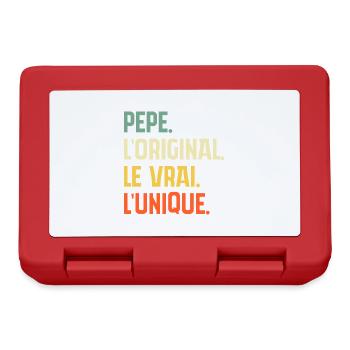 Pépé L'original Le Vrai L'unique Cadeau - Boîte à goûter - rouge - Devant