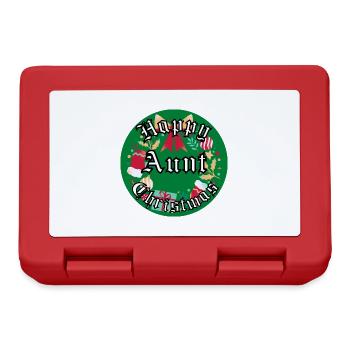 Happy Christmas Aunt - Lunchbox - red - Front