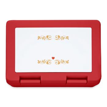 I love you mom and dad and books - Lunchbox - red - Front