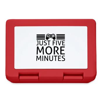 Gamer Idée Cadeau Jeux Vidéo Humour Ado Geek Drôle - Boîte à goûter - rouge - Devant