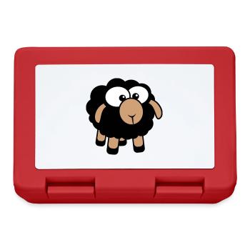 Black Sheep Small Cute Cute Lamb Cool Comic - Lunchbox - red - Front