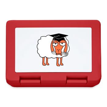Sheep School Certificate College Graduation Abi Students - Lunchbox - red - Front