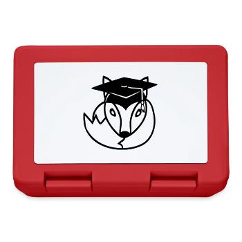 Fox High School Graduation Certificats de fin d’études Chapeau de collège - Boîte à goûter - rouge - Devant