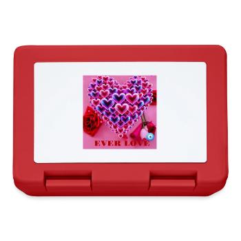 Valentinstag 2 - Brotdose - Rot - Vorne