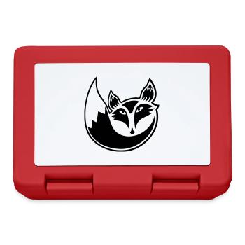 Renard roux Forêt sauvage Animal Cool Logo Icône - Boîte à goûter - rouge - Devant