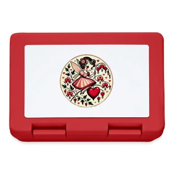 Valentine's Day Fairy Bleeding Heart Flowers - Lunchbox - red - Front