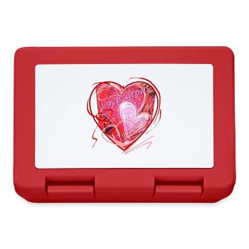 Motif cœur lovegrowsifyouletit - Boîte à goûter - rouge - Devant