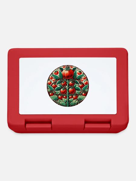 Tomate Bauern Tomaten Kunst - Brotdose - Rot