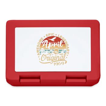 April 1969 Birthday Gift, Born in April 1969 - Lunchbox - red - Front