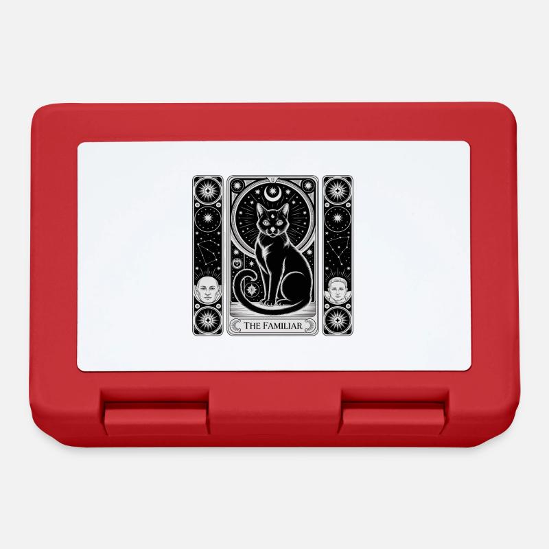 Die bekannte Tarotkarte - Brotdose - Rot