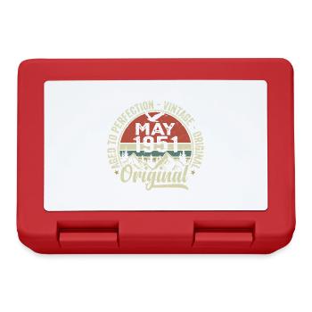 May 1951 Birthday May 1951 May 1951 - Lunchbox - red - Front