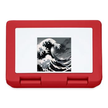 Welle von kanagawa,Welle, illustration,Japan - Brotdose - Rot - Vorne