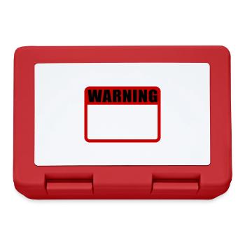 Warning Shield Warning Warning Shield Vector - Lunchbox - red - Front