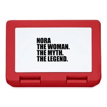 Mythos Legende lustiger bester Name Nora - Brotdose - Rot - Vorne