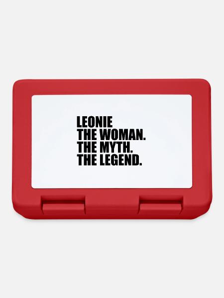Woman Mythos Legende Name Leonie - Brotdose - Rot