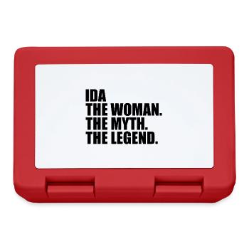 Woman Myth Legend Name Ida - Lunchbox - red - Front