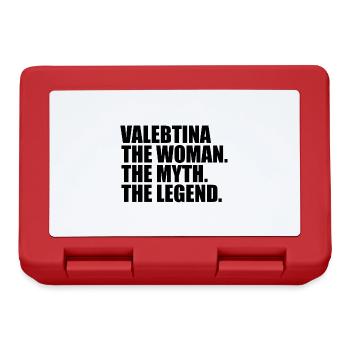 Woman Mythos Legende Name Valebtina - Brotdose - Rot - Vorne
