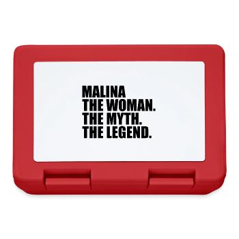 Woman Mythos Legende Name Malina - Brotdose - Rot - Vorne