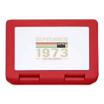 September 1973 Vintage Anniversary September 1973 - Lunchbox - red - Front
