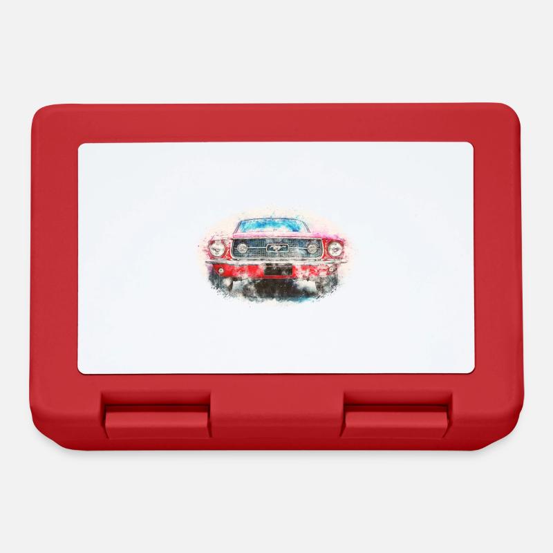 automobile - Lunchbox - red