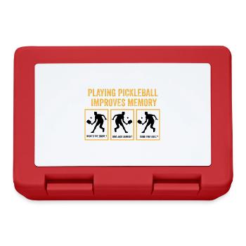 jouer au pickleball améliore la mémoire - Boîte à goûter - rouge - Devant