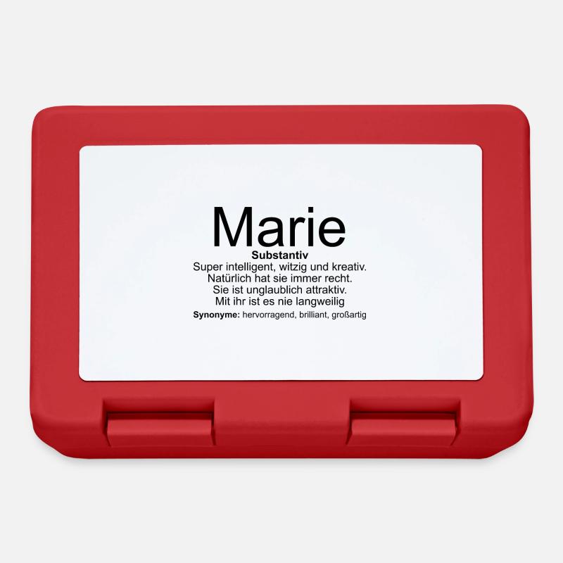 Name Definition Marie - Brotdose - Rot