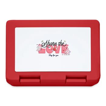 Share the love Valentines day Family day - Brotdose - Rot - Vorne