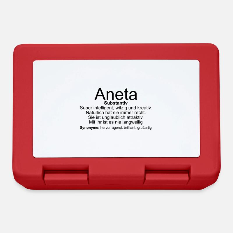 Name Definition Aneta - Lunchbox - red