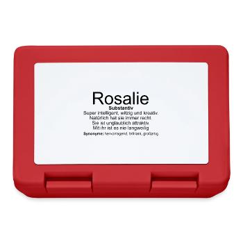 Name Definition Rosalie - Brotdose - Rot - Vorne