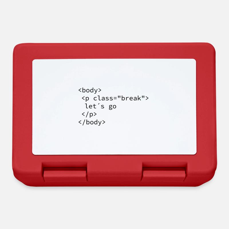 Take a break - Lunchbox - red