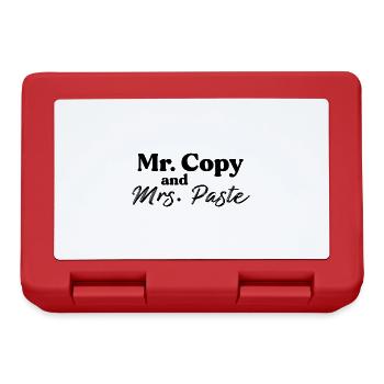 Mr. Copy and Mrs. Paste - Lunchbox - red - Front