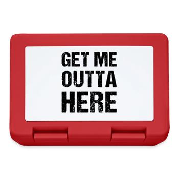Get Me Outta Here Vintage - Lunchbox - red - Front