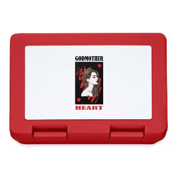 Godmother Aunt Godmother Baptismal Godchild - Lunchbox - red - Front