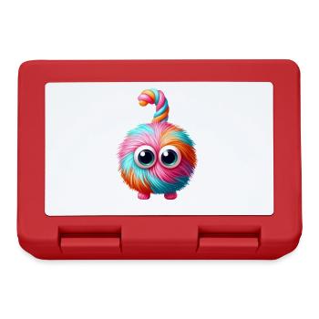 Buntes Regenbogen Süssigkeiten Monster - Brotdose - Rot - Vorne