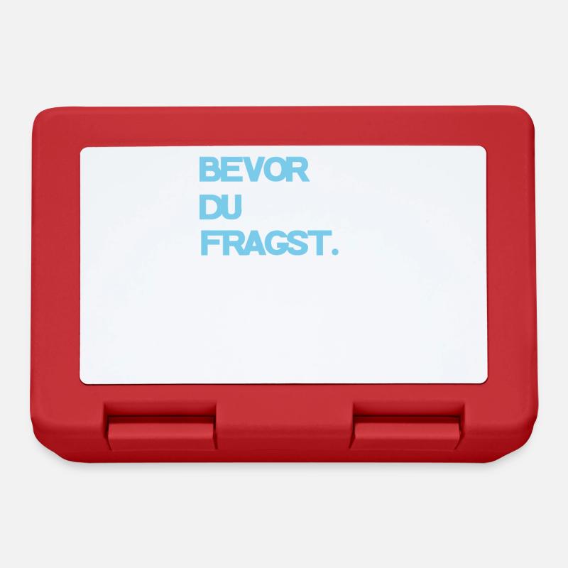 Cooler Spruch - Brotdose - Rot