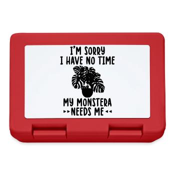 Monstera lovers | Houseplants Gift Ideas - Lunchbox - red - Front