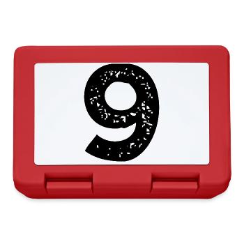 9 number jersey - Lunchbox - red - Front