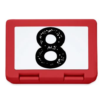Maillot à 8 chiffres - Boîte à goûter - rouge - Devant