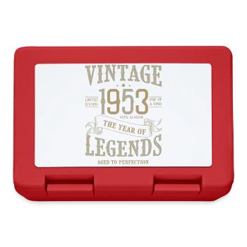 1953 Jahrgangsjubiläum Born Legends 1953 - Brotdose - Rot - Vorne