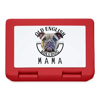 Bulldog Bulldog Bulldogs Maman - Boîte à goûter - rouge - Devant
