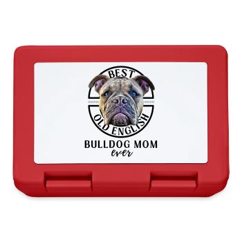 Bulldog -BEST Bulldog MOM ever - Bulldogs Mama - Boîte à goûter - rouge - Devant