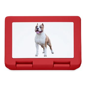 Terrier américain du Staffordshire - Boîte à goûter - rouge - Devant