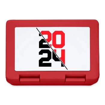 2024 Jahr - Brotdose - Rot - Vorne