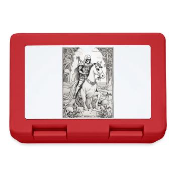 Death Rider Tarot Illustration - Lunchbox - red - Front