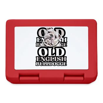 OLD ENGLISH BULLDOG Dog Dogs Bulldog - Lunchbox - red - Front