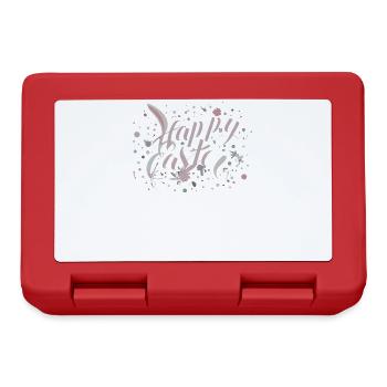 Easter greeting with floral lettering - Lunchbox - red - Front
